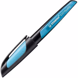 Stylo-plume - STABILO - EASYbuddy - Ergonomique - Noir/bleu ciel - Pour enfants