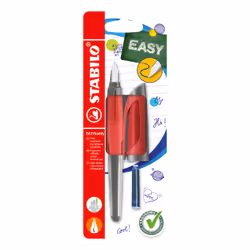 STABILO EASYbuddy, Corail, Rouge, Système de remplissage cartouche, Bleu, Pour gaucher, Allemagne, 22 mm