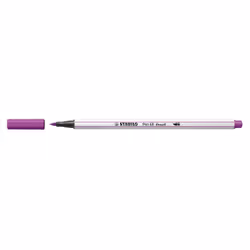 STABILO Pen 68 brush, Moyen, 1 couleurs, Lilas, Pointe du marqueur, Fibre, Lilas, Blanc