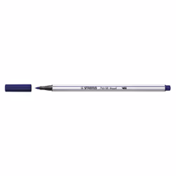 STABILO Pen 68 brush, 1 couleurs, Bleu, Pointe du marqueur, Fibre, Bleu, Hexagonal