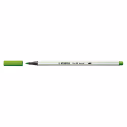 STABILO Pen 68 brush, Moyen, 1 couleurs, Vert clair, Pointe du marqueur, Fibre, Vert, Blanc