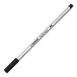 STABILO Pen 68 brush, Moyen, 1 couleurs, Noir, Pointe du marqueur, Fibre, Noir, Blanc