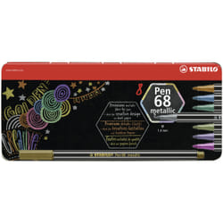 STABILO Pen 68 metallic stylo-feutre Moyen Multicolore 8 pièce(s)