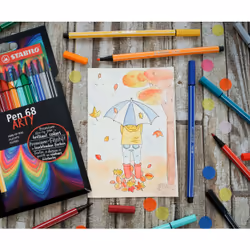 STABILO Pen 68 ARTY stylo-feutre Multicolore 24 pièce(s) - Vue supplémentaire 4