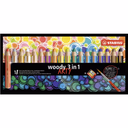 STABILO woody 3 in 1, Multicolore, 18 pièce(s)