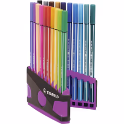 STABILO Pen 68 stylo-feutre Moyen Multicolore 20 pièce(s)