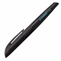 STABILO Flow ACTIVE, Noir, Système de remplissage cartouche, Acier inoxydable, Moyen, Allemagne, 18 mm