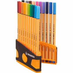 STABILO point 88, Multicolore, Fin, Multicolore, 0,4 mm, Allemagne, Ampoule