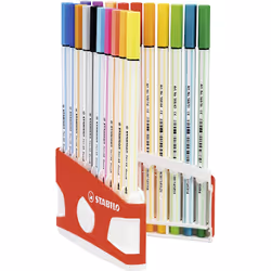 STABILO Pen 68 brush stylo-feutre Multicolore 20 pièce(s)