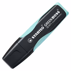 STABILO GREEN BOSS, 1 pièce(s), Turquoise, Pointe biseautée, Noir, Turquoise, Plastique, 2 mm
