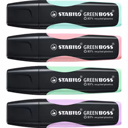 STABILO GREEN BOSS marqueur 1 pièce(s) Pointe biseautée Rose