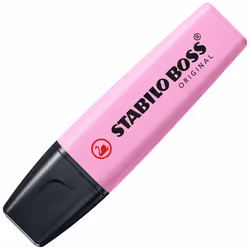 STABILO Boss Original Pastel, 1 pièce(s), Fuchsia, Pointe biseautée, Noir, Fuchsia, Frozen fuchsia, Plastique