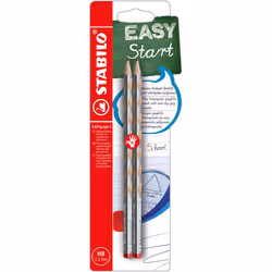 STABILO EASYgraph S Metallic, HB, Argent, Triangulaire, École, République tchèque, 2,2 mm