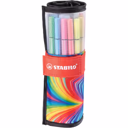 STABILO 6825-071-20, 25 couleurs, Multicolore, Pointe ogive, 1 mm, Multicolore, Hexagonal