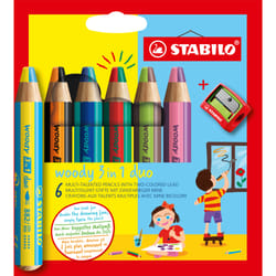 STABILO woody 3 in 1 duo Multicolore 6 pièce(s)