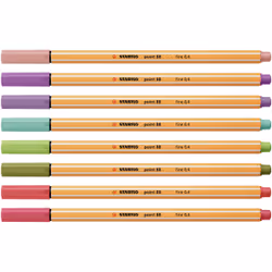 STABILO point 88 stylo fin Multicolore 8 pièce(s)