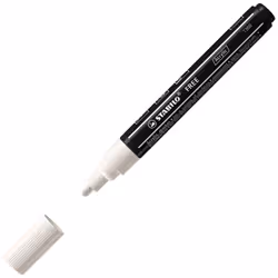 STABILO FREE Acrylic, 1 pièce(s), Blanc, 14 an(s), Pointe ronde, 2 mm, 3 mm