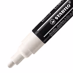 STABILO FREE Acrylic marqueur 1 pièce(s) Pointe ronde Blanc