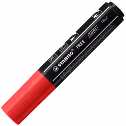 STABILO FREE Acrylic marqueur 1 pièce(s) Pointe biseautée Carmin