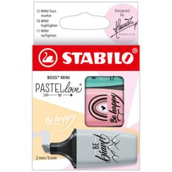STABILO BOSS MINI Pastellove Edition 2.0 marqueur 3 pièce(s) Gris, Rose, Turquoise