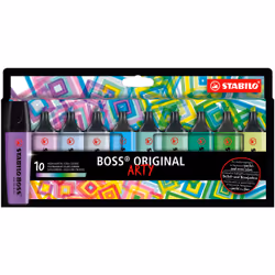 STABILO BOSS ORIGINAL, 10 pièce(s), Multicolore, Pointe biseautée, Multicolore, 70/55, 70/155, 70/111, 70/194, 70/31, 70/113, ...