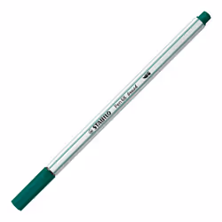STABILO Pen 68 brush, 1 couleurs, Vert, Turquoise, Pointe du marqueur, Fibre, Vert, Turquoise, Blanc, Hexagonal