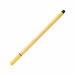 STABILO Pen 68, 1 couleurs, Jaune, Pointe ogive, 1 mm, Jaune, Hexagonal
