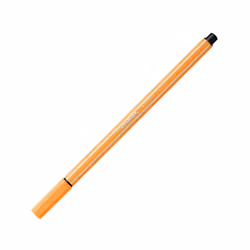 STABILO Pen 68, 1 couleurs, Orange, Pointe ogive, 1 mm, Orange, Hexagonal