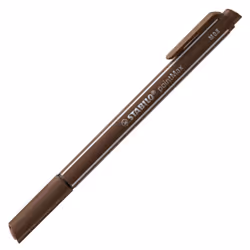 STABILO pointMax, Marron, Moyen, Marron, Rond, Encre à base d'eau, Feutre de nylon