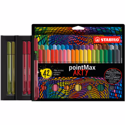STABILO pointMax ARTY stylo fin Moyen Multicolore 42 pièce(s)