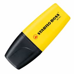 STABILO BOSS Mini marqueur 3 pièce(s) Pointe biseautée Vert, Orange, Jaune