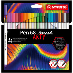 STABILO Pen 68 brush ARTY stylo-feutre Couleurs assorties 24 pièce(s)