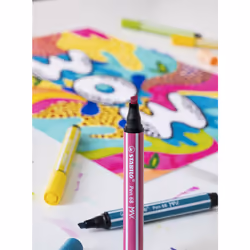 STABILO Pen 68 MAX stylo-feutre Noir, Bleu, Rouge 4 pièce(s) - Vue supplémentaire 7