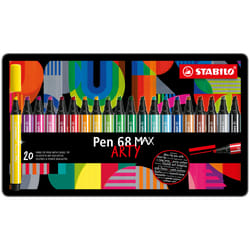 STABILO Pen 68 MAX stylo-feutre Couleurs assorties 20 pièce(s)