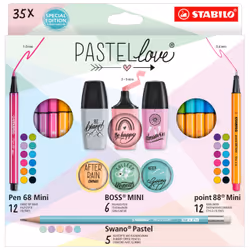 STABILO Pastellove by Hannah Rabenstein, 35 pièce(s), Multicolore