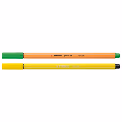 STABILO ARTY Creative Set stylo-feutre Moyen Bleu, Blush, Carmin, Vert, Gris, Kaki, Lilas, Citron vert, Ocre, Orange, Violet, Turquoise, Violet, Jaune