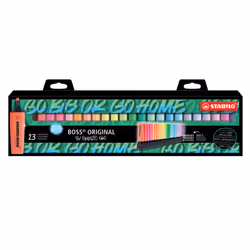 STABILO BOSS ORIGINAL, 23 pièce(s), Multicolore, 18 an(s), Pointe biseautée, Multicolore, Plastique