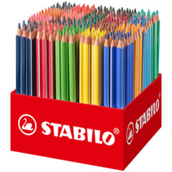 STABILO Trio thick Abricot (couleur), Noir, Bleu violet, Marron, Carmin, Vert, Gris, Bleu clair, Bleu nuit, Orange, Rose, Ultramarine, Jaune, Jaune vert 300 pièce(s)