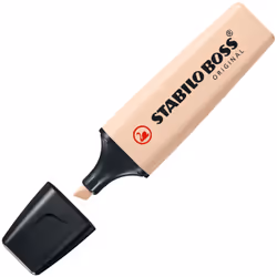 STABILO BOSS ORIGINAL NatureColors, 1 pièce(s), Beige, 18 an(s), Pointe biseautée, Beige, Noir, Plastique
