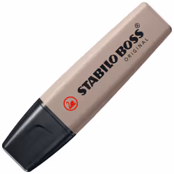 STABILO BOSS ORIGINAL NatureColors marqueur 1 pièce(s) Pointe biseautée Gris clair