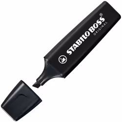 STABILO BOSS ORIGINAL, 1 pièce(s), Noir, 18 an(s), Pointe biseautée, Noir, Plastique