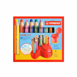 STABILO Woody 3 in 1 Multicolore 15 pièce(s)