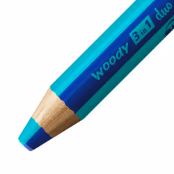 STABILO woody 3 in 1 duo Turquoise, Ultramarine 1 pièce(s)