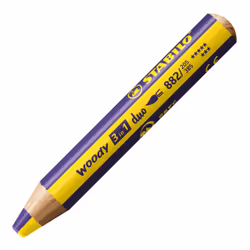 STABILO woody 3 in 1 duo, Violet, Jaune, 1 pièce(s)