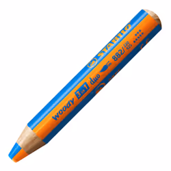 STABILO woody 3 in 1 duo, Bleu, Orange, 1 pièce(s)
