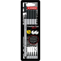 STABILO Creative Tips stylo-feutre Noir 5 pièce(s)