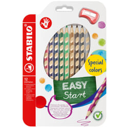 STABILO EASYcolors R Bleu violet, Marron, Carmin, Vert émeraude, Or, Vert, Gris, Marine, Ocre, Argent, Blanc, Jaune vert 12 pièce(s)