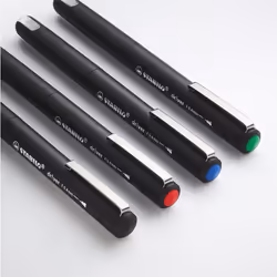 STABILO dr!ver stylo fin Noir, Bleu, Vert, Rouge 4 pièce(s) - Vue supplémentaire 5