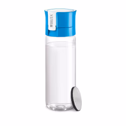 Brita Fill&amp;Go, Bouteille d'eau filtrante, 0,6 L, Bleu, Transparent