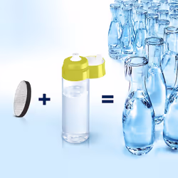 Brita Fill&Go Vital Bouteille d'eau filtrante 0,6 L Vert, Transparent